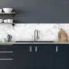 Paraschizzi Autoadesivo ignifugo Marmo Bianco 190x60 cm