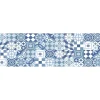 Paraschizzi Autoadesivo ignifugo Cementine Azzurre 190x60 cm
