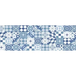 Paraschizzi Autoadesivo ignifugo Cementine Azzurre 190x60 cm
