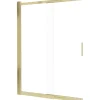 Parete vasca da bagno Idrostile 100x140 cm oro spazzolato