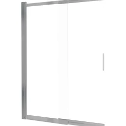 Parete vasca da bagno Idrostile 100x140 cm acciaio spazzolato