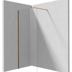 Parete doccia a scomparsa Idrostile 1100x1950 mm bronzo spazzolato