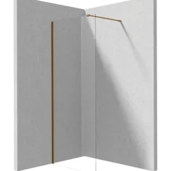 Parete doccia a scomparsa Idrostile 700x1950 mm bronzo spazzolato