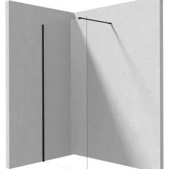 Parete doccia a scomparsa Idrostile 1100x1950 mm nero