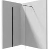 Parete doccia a scomparsa Idrostile 1000x1950 mm nero
