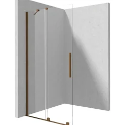 Parete doccia scorrevole Cabaiguán Idrostile 900x1950 mm bronzo spazzolato