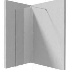 Parete doccia walk-in Idrostile 800x2000 mm cromo