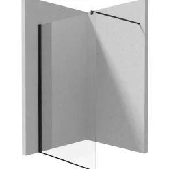Parete doccia walk-in Idrostile 1400x2000 mm nero