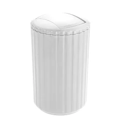 Pattumiera con coperchio oscillante Allstar Minas 3 l bianco