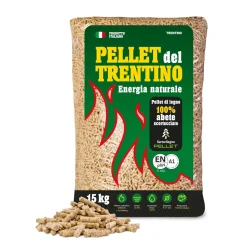 Pellet del Trentino 100% abete - Sacco da 15 Kg