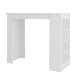 Penisola Swallow con piano e struttura bianco 117x54x102 cm