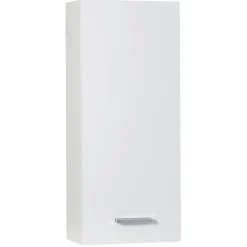Pensile bagno sospeso con 1 anta 30x70 cm bianco lucido