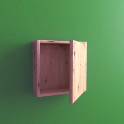 Pensile bagno sospeso con anta 34 cm rovere nodato