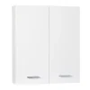Pensile bagno sospeso con 2 ante 60x70 cm bianco lucido