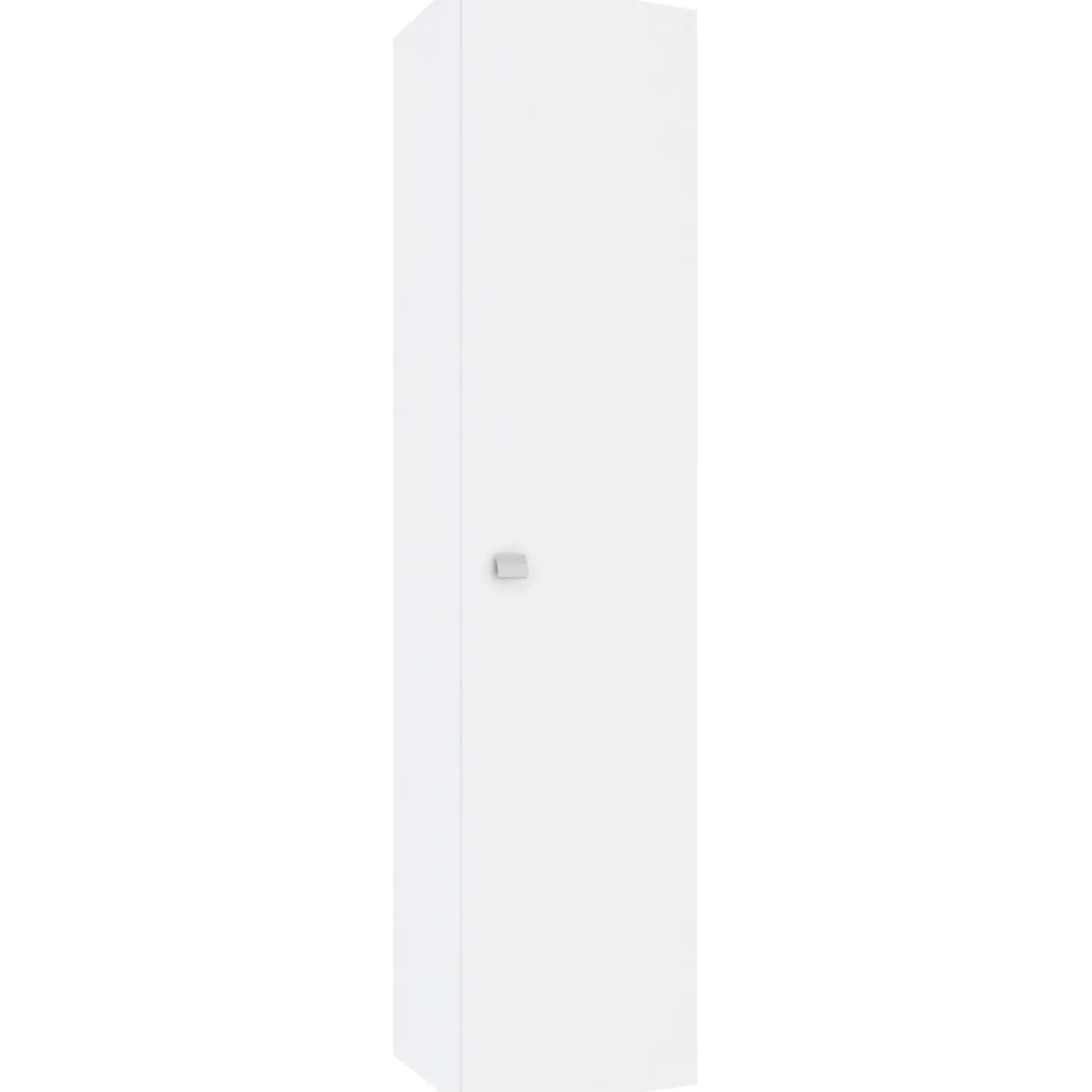 Pensile con anta dx reversibile bianco lucido 31,5x140x16 cm