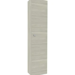 Pensile con anta dx reversibile rovere grigio 31,5x140x16 cm