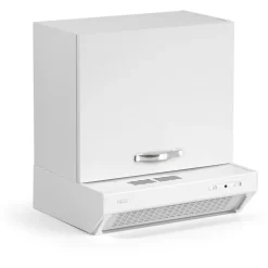 Pensile cucina sopra cappa 1 anta 60cm bianco frassinato