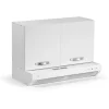 Pensile cucina sopra cappa 2 ante 90 cm bianco frassinato