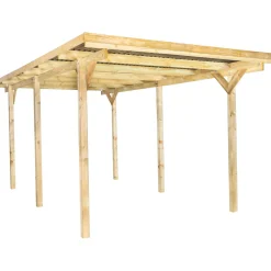 Pergola carport in legno 300x500 cm pali 9x9 cm