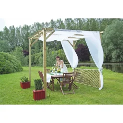Pergola in legno ANCOLIE 3000x3000xH2500 mm