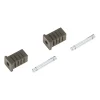 Perno di fissaggio e manicotto a tubo quadrato 50x25x25 mm