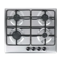 Piano cottura gas Samet Circe 4 fuochi inox 58x51 cm