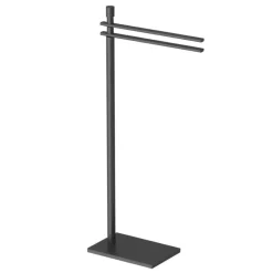 Piantana portasalviette nero opaco 21x14x77 cm