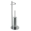Piantana wc acciaio cromato 19x60 cm
