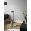 Piantana portarotolo e portascopino bagno Berlino H 69,8 cm cromato
