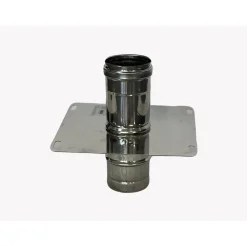 Piastra intermedia con tubo in acciaio inox AISI 316 MF Ø 80 mm