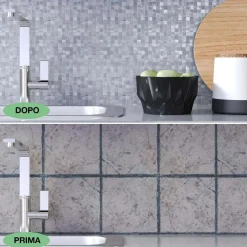 Piastrella adesiva mosaico Aosta 4 pz 300x300x40 mm