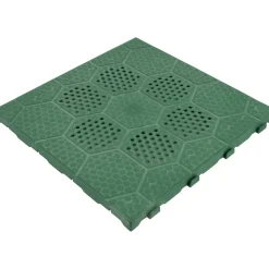 Piastrella da esterno autobloccante in polipropilene Easy line verde 40x40 cm