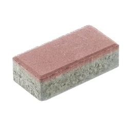 Piastrella da esterno autobloccante Sestino rosso 6x10,5x21 cm
