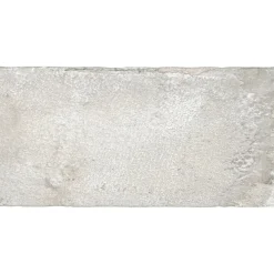 Piastrella da esterno in gres porcellanato Ostuni pietra bianco 25x50 cm 1,25 m²