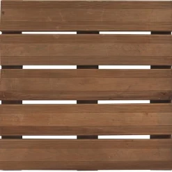 Piastrella da esterno in legno Cerland Bolenia marrone 50x50 cm
