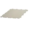 Piastrella da esterno in polipropilene ad incastro grigio chiaro 50x50 cm