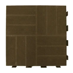 Piastrella da esterno in WPC Mixtile marrone 40x40 cm