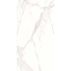 Piastrella in gres porcellanato Marmo Statuario 60x120 cm venato grigio 1,44 m²