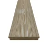Piastrelle da esterno doga Thermowood clip sistem bianco 118x210 cm
