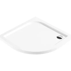 Piatto doccia acrilico semicircolare Idrostile Cubico 80x80 cm bianco