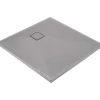 Piatto doccia granito Idrostile Puerto Padre 80x80 cm grigio metallizzato