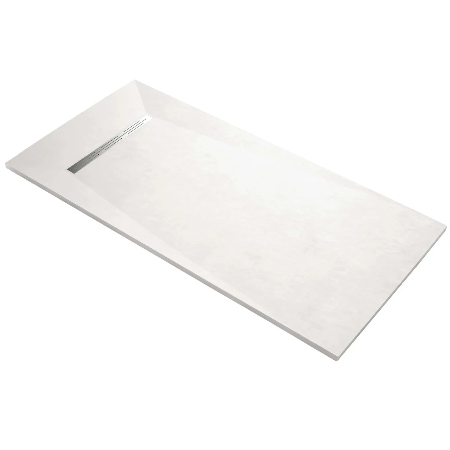 Piatto doccia in marmoresina Advance 80x100 cm bianco