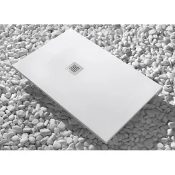 Piatto doccia Newstone 90 cm x 70 cm bianco