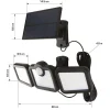 Picchetto solare LED luce multicolor e naturale