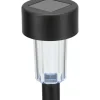 Picchetto solare LED Ø 5,5x40 cm Nero 8 pz