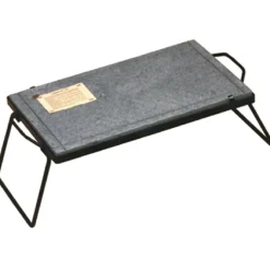 Pietra ollare con supporto e gambe pieghevoli 40x50 cm