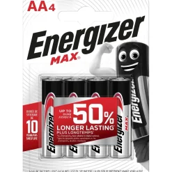 Pila alcalina Energizer MAX ALK AA Stilo 4 pz
