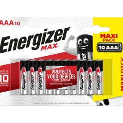 Pila alcalina Energizer multipack MAX AAA 10 pz