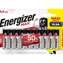 Pila alcalina Energizer multiplack MAX ALK AA 10 pz