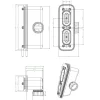 Piletta per piatti doccia Euphoria portata 49 l/min cm